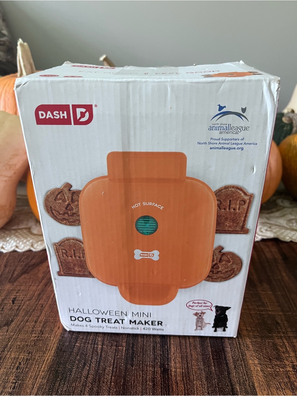 Ash Orange Halloween Mini Dog Treat Maker